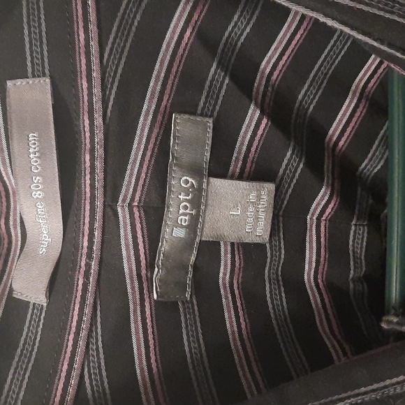 Apt. 9 striped button down shirt - Picture 2 of 2